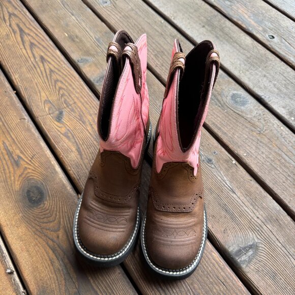 Justin Brown & Pink L9901 Gypsy Western Boot with Bay Apache in Women's 9B - Picture 9 of 12